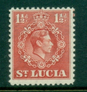 St-Lucia-1938-48-KGVI-Portrait-Perf-12-5-1-5d-carmine