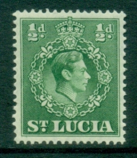 St-Lucia-1938-48-KGVI-Portrait-Perf-14x14-5-0-5d-MUH