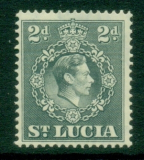 St-Lucia-1938-48-KGVI-Portrait-Perf-14x14-5-2d-grey-MLH