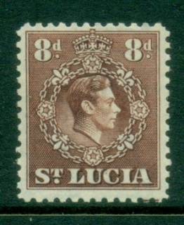 St-Lucia-1938-48-KGVI-Portrait-Perf-14x14-5-8d-MLH