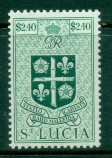 St-Lucia-1949-KGVI-Arms-2-40-MLH