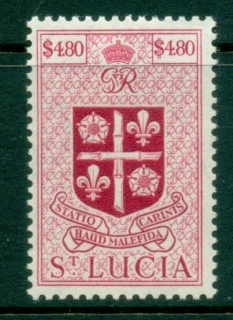 St-Lucia-1949-KGVI-Arms-4-80-MLH