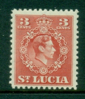 St-Lucia-1949-KGVI-Portrait-3c-MUH