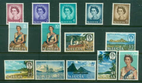 St-Lucia-1964-QEII-Pictorials-MLH