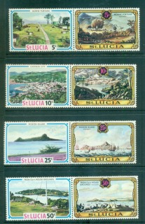 St-Lucia-1971-Views-paintings-pairs-MUH-Lot55132