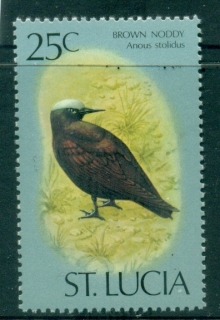 St-Lucia-1976-Birds-25c-MUH