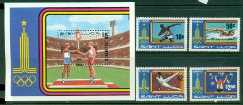 St-Lucia-1980-Summer-Olympics-Moscow-MS-MUH