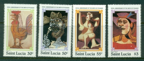 St-Lucia-1981-Picasso-Birth-centenary