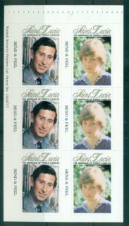 St-Lucia-1981-Royal-Wedding-Charles-Diana-PS-booklet-pane-MUH