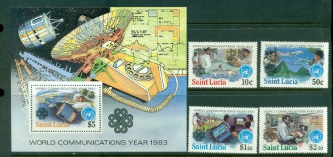 St-Lucia-1983-World-Communications-Year-MS-MUH