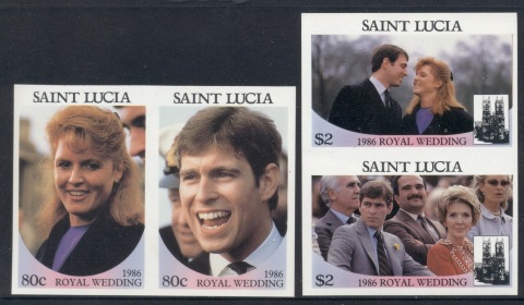 St-Lucia-1986-Royal-Wedding-Andrew-Sarah-IMPERF-MUH