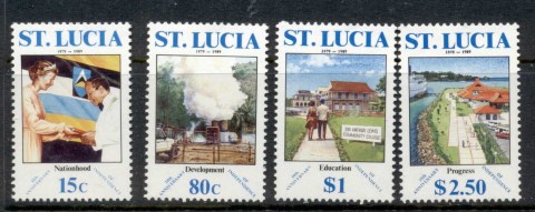 St-Lucia-1989-Independence-10th-Anniversary-MUH