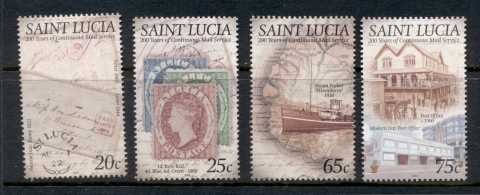 St-Lucia-2003-Mail-Service-200-years-MUH