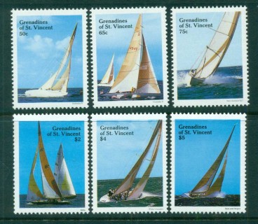 St-Vincent-Grenadines-1988-Americas-Cup-Yachts-MUH