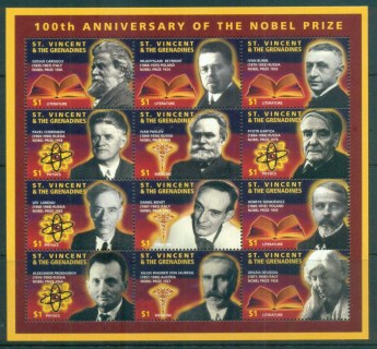 St-Vincent-Grenadines-1995-Nobel-Prize-Winners-MS-MUH