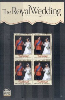 St-Vincent-Mayreau-2011 Royal Wedding William & Kate #1103 $2.75 MS