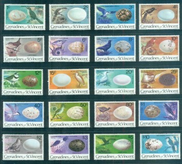 St-Vincent-Grenadines-1970-Birds-their-Eggs-MLH