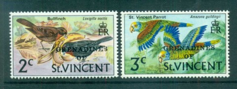 St-Vincent-Grenadines-1974-Bird-Defins-reissue-vals-MUH-lot72945