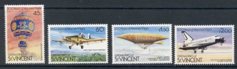 St-Vincent-Grenadines-1983-Manned-Flight-Bicentenary-MUH