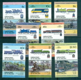 St-Vincent-Grenadines-1984-87-LOW-Locomotives-Trains-I-MUH-lot73009