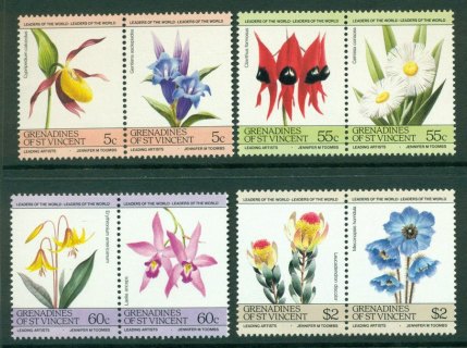 St-Vincent-Grenadines-1985-Flowers-MUH-Lot21309