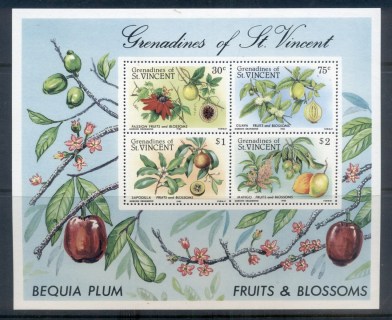 St-Vincent-Grenadines-1985-Fruits-Berries-MS-MUH