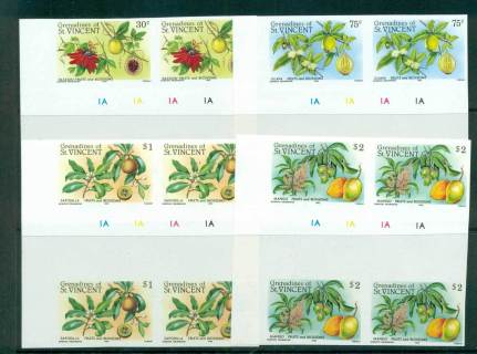 St-Vincent-Grenadines-1985-Fruits-Blossoms-IMPERF-Cyl-jpg-Gutter-Blks-4-MUH-lot68736.jpg