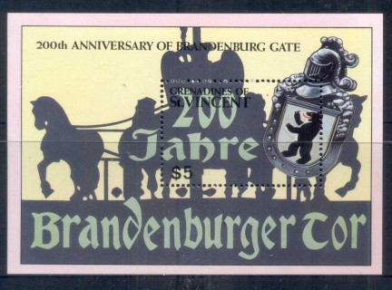 St-Vincent-Grenadines-1991-Brandenburg-Gate-MS-MUH