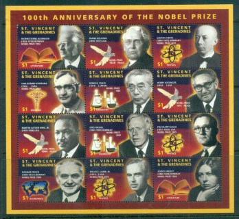 St-Vincent-Grenadines-1995-Nobel-Prize-Winners-MS-MUH