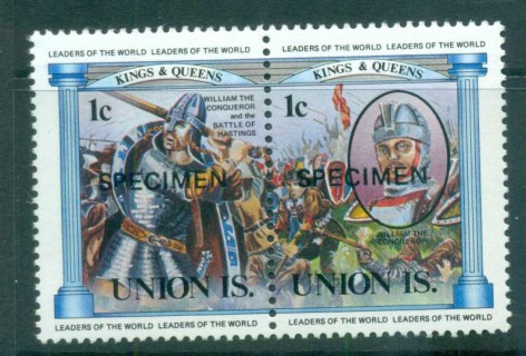 St-Vincent-Union-Is-1984-British-Monarchs-1-SPECIMEN-MUH-lot73036