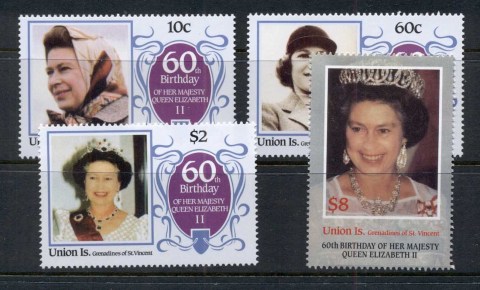 St-Vincent-Union-Is-1986-QEII-60th-Birthday-MUH