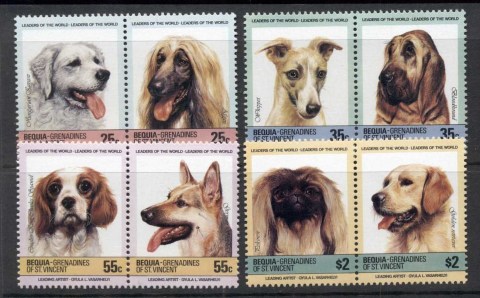 St-Vincent-Bequia-1985-LOW-Dogs-Prs-MUH