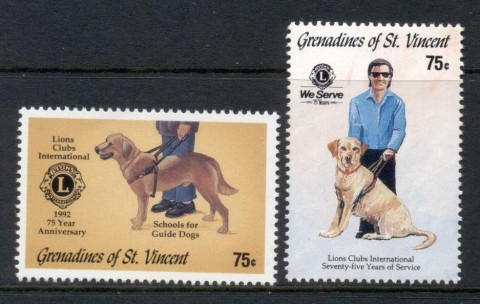 St-Vincent-Grenadines-1992-Guide-Dogs-MUH
