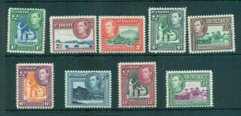 St-Vincent-1949-KGVI-Pictorials-to-24c-MLH-lot72881