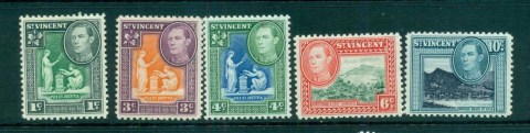 St-Vincent-1951-KGVI-Pictorials-new-colours-MLH-lot72884