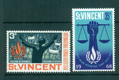 St-Vincent-1968-Human-Rights-MUH-lot72692