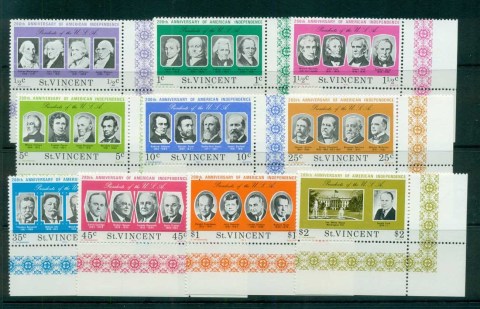 St-Vincent-1975-US-Presidents-MUH-lot72740