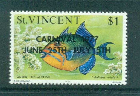 St-Vincent-1977-Carnival-Opts-of-Fish-1-1975-date-MUH-lot72751