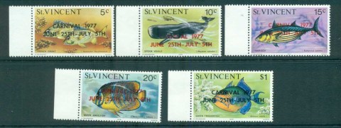 St-Vincent-1977-Carnival-Opts-of-Fish-MUH-lot72750