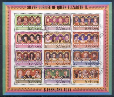 St-Vincent-1977-QEII-Silver-Jubilee-sheetlet-FU