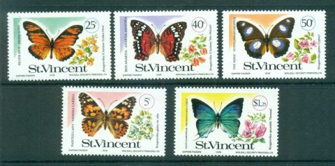 St-Vincent-1978-Butterflies-MUH-lot72758