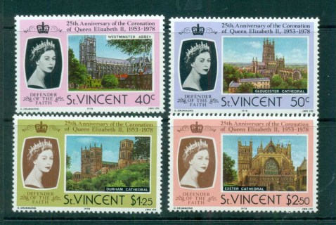 St-Vincent-1978-QEII-Coronation-25th-Anniversary-MUH-lot72759