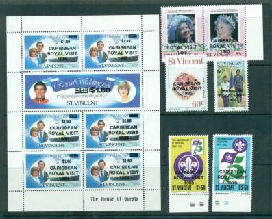 St-Vincent-1985-Royal-Visit-Opts-MUH-lot72828