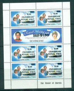 St-Vincent-1985-Royal-Visit-Sheetlet-Opts-MUH-lot72829