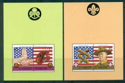 St-Vincent-1986-Scouting-Movement-2x-MS-MUH-lot72833