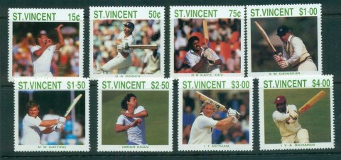 St-Vincent-1988-Cricket-Player-MUH-lot72856