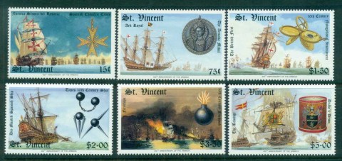 St-Vincent-1988-Spanish-Armada-MUH