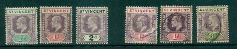 St-Vincent-1902-11-KEVII-Asst-MH-FU-lot72939