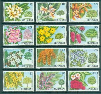 St-Vincent-1984-Flowering-Trees-MUH
