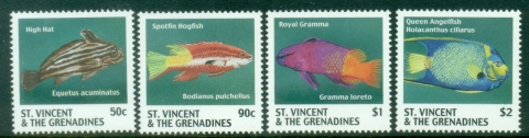 St-Vincent-the-Grenadines-2000-Marine-Life-Fish-MUH